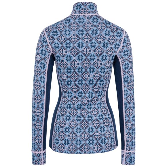 Kari Traa Rose Half Zip Base Layer Top Dark Navy