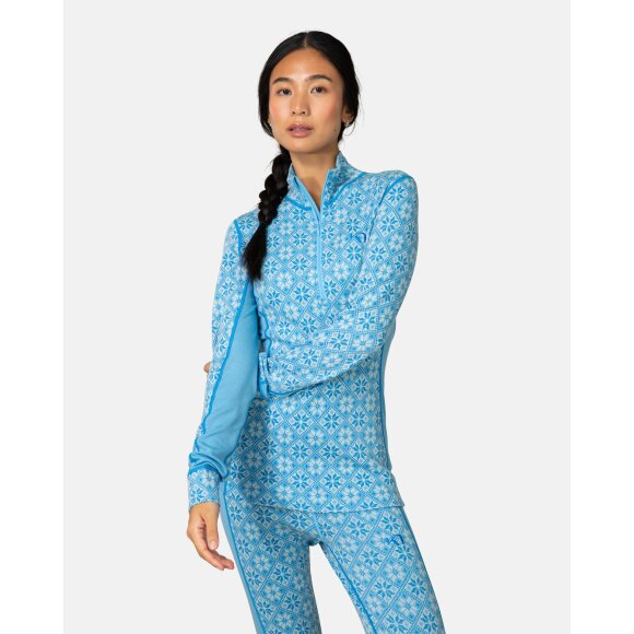 Kari Traa Rose Half Zip Base Layer Top Ocean