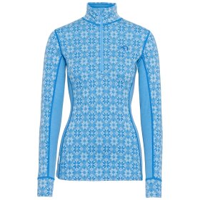 Kari Traa Rose Half Zip Base Layer Top Ocean