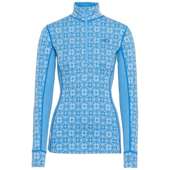 Kari Traa Rose Half Zip Base Layer Top Ocean
