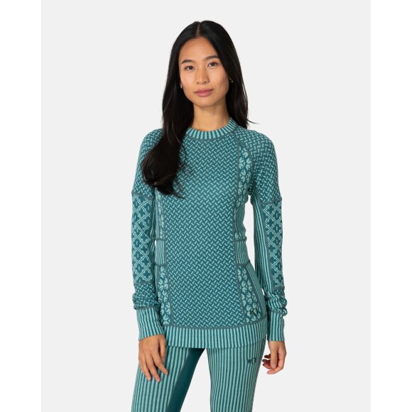 Kari Traa Smekker Long Sleeve Baselayer Top Peacock