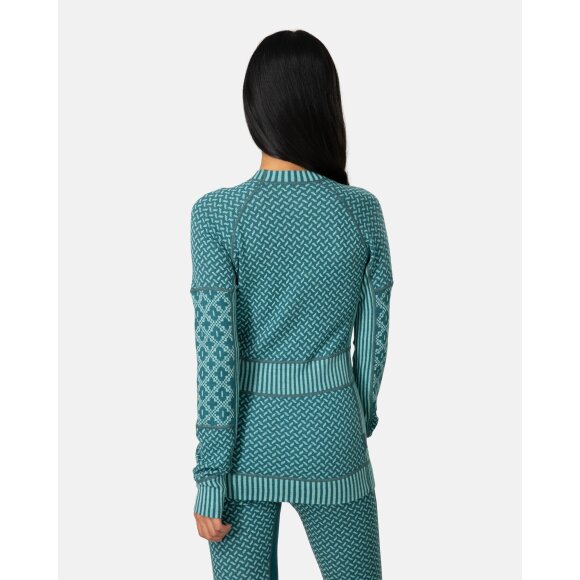 Kari Traa Smekker Long Sleeve Baselayer Top Peacock