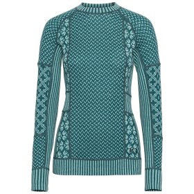 Kari Traa Smekker Long Sleeve Baselayer Top Peacock