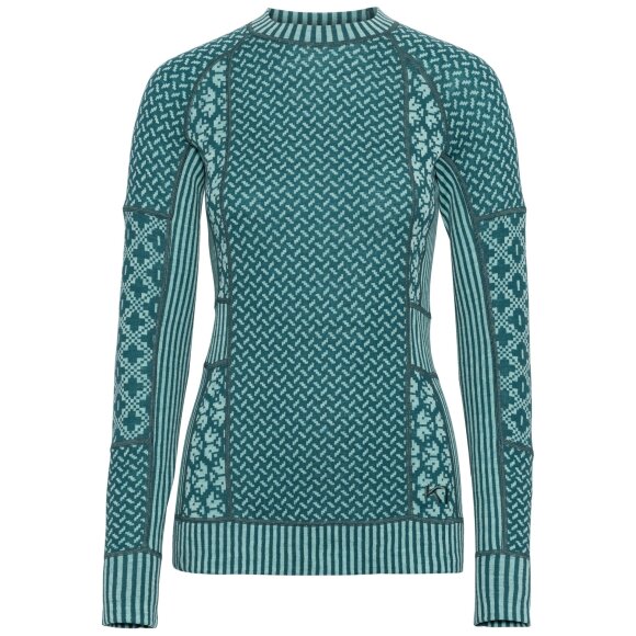 Kari Traa Smekker Long Sleeve Baselayer Top Peacock